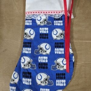 𝅺Handmade Christmas Stocking - Indianapolis Colts
